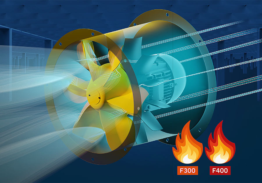 Ruck Ventilatoren Serie Axialline für maximale Effizienz — Abbildung Ventilator Beitragsbild