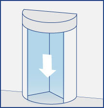 Luftschleier für Drehtüren und Karrsselltüren