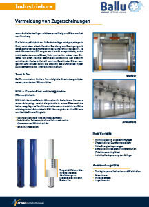 Titelbild für weitere Informationen Download zu Luftschott für Industrietore