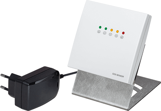 CO2-Ampel zur Bestimmung des Raumklimas und zur Entscheidung, wann ein raum gelüftet werden sollte. Perfekter Einsatz in Schulen, Hotels, Pflegeeinrichtungen, Büros … usw.