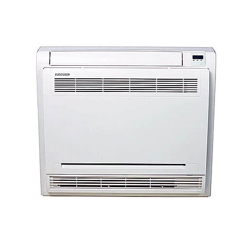 Konsolengerät Inneneinheit Klimaanlage Installation wie Heizkörper