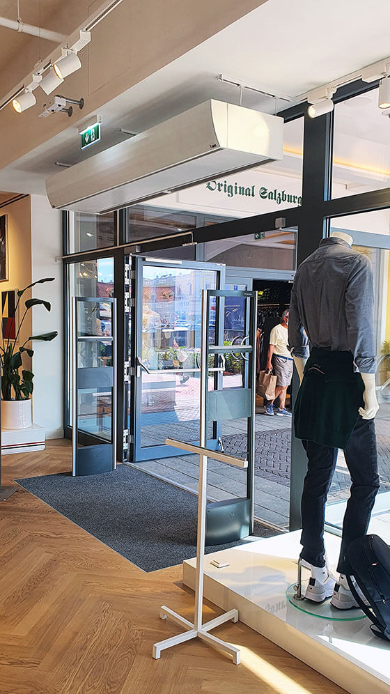 KNIGHTS Schutzeigenschaften von Luftschleiern