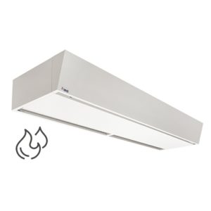 Premium 3-150W EC-Luftschleier mit Warmwasserheizregister 60/40 - inkl. Hand/Automatik-Steuerung