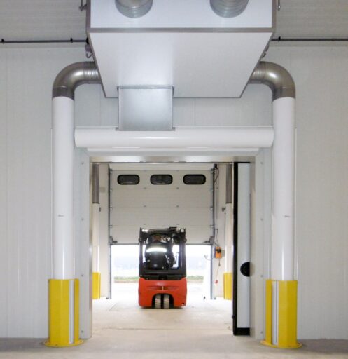 Referenzbild eines Industrietores mit Luftschott