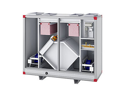 Lüftungstechnik – Lüftungsgeräte mit integrierter reversibler Wärmepumpe