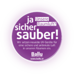ja sicher sauber - das Motto für saubere und antivirale Raumluft