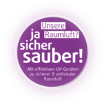 Unsere raumluft ist sicher und sauber. Durch UV-Sterilisation.